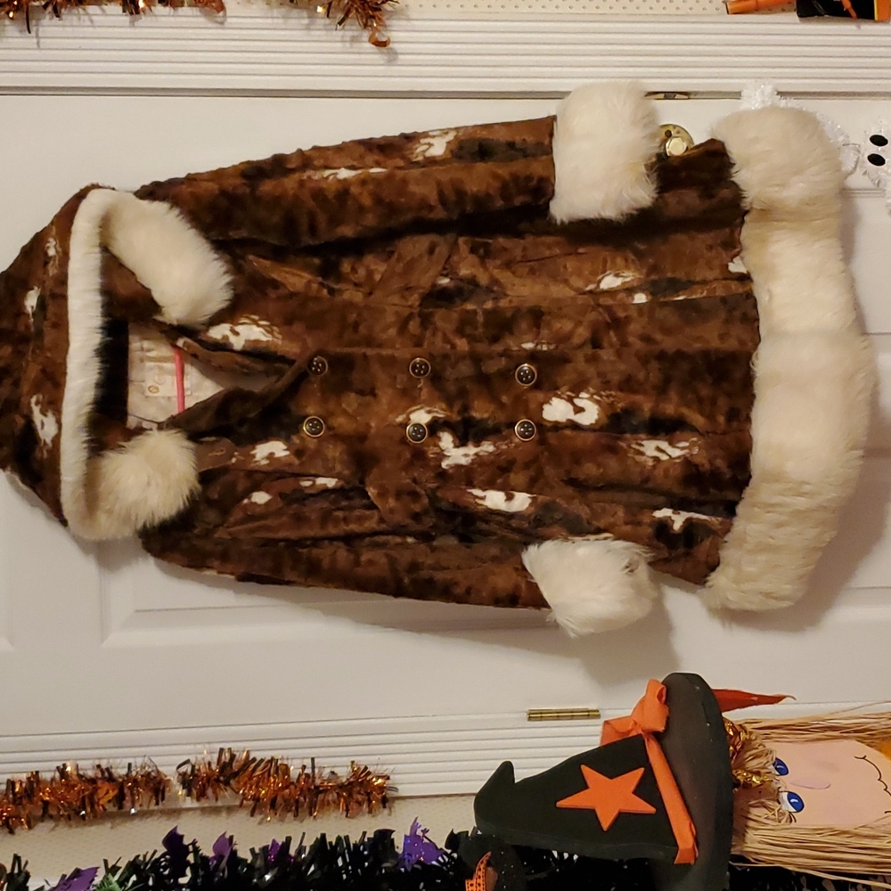 Vintage NWOT Faux Fur Hooded Coat